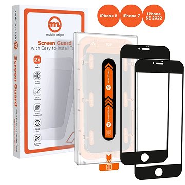Mobile Origin Screen Guard iPhone 8 / 7 / SE 2020/2022 2ks s aplikátorem (SGA-SE22-2pk)