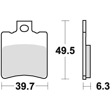 Braking brzdové destičky (semi-metalická směs SM1) (2ks) M501-140 (M501-140)