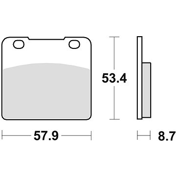 Braking brzdové destičky (semi-metalická směs SM1) (2ks) M501-109 (M501-109)