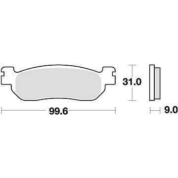 Braking brzdové destičky (semi-metalická směs SM1) (2ks) M501-160 (M501-160)