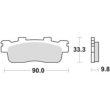 Braking brzdové destičky (semi-metalická směs SM1) (2ks) M501-195 (M501-195)