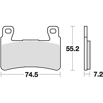 Braking brzdové destičky (semi metalická směs CM66) (2ks) M501-298 (M501-298)