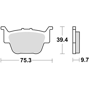 Braking brzdové destičky (sinterová směs CM44) (2ks) M501-261 (M501-261)