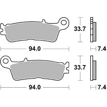 Braking brzdové destičky (sinterová směs CM44) (2ks) M501-363 (M501-363)