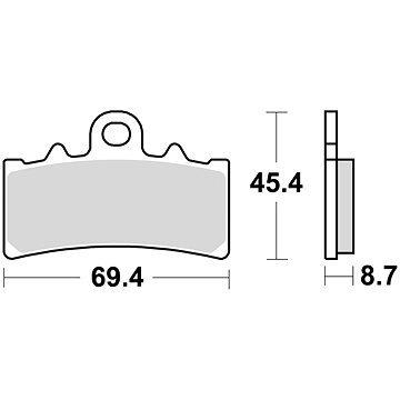 Braking brzdové destičky (sinterová směs CM55) (2ks) M501-236 (M501-236)