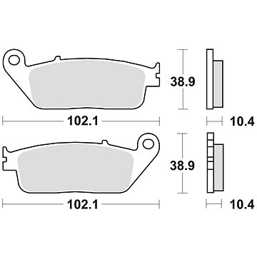 Braking brzdové destičky (sinterová směs P30) (2ks) M501-313 (M501-313)