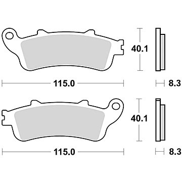 Braking brzdové destičky (sinterová směs P30) (2ks) M501-316 (M501-316)
