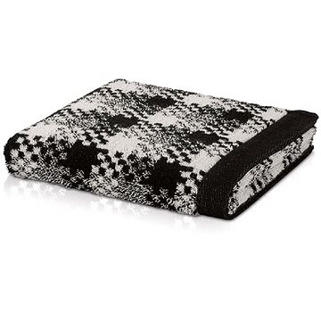 Möve GRAPHIC VICHY ručník s lemem 50x100 cm ivory/black (4013165868817)