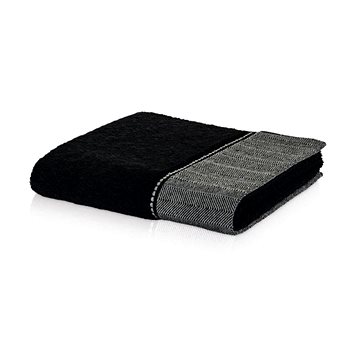 Möve BROOKLYN ručník s bordurou 30x30 cm černý (4013165539601)