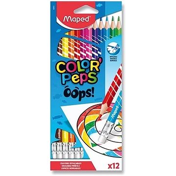 MAPED Color´Peps Oops bezdřevé s pryží 12 barev (832812)