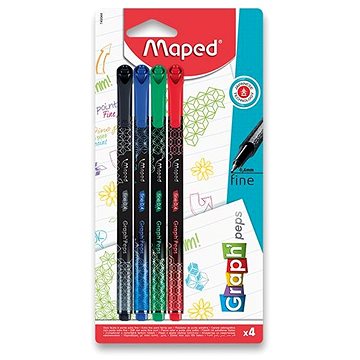 MAPED Graph Peps Deco v základních barvách, 4 barvy (749044)