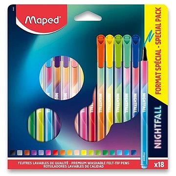 MAPED Color´Peps Nightfall Teens 18 barev (3154148444015)