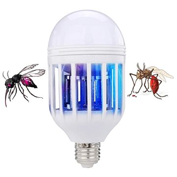 Alum Elektrický lapač hmyzu s LED světlem ve formě žárovky (1718)