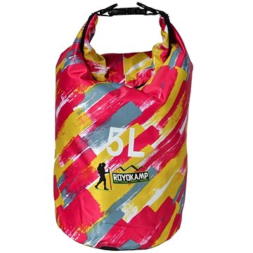 Vodotěsný vak ROYOKAMP Dry Bag 10 l, multicolor 1 (růžová/žlutá) (T-252)