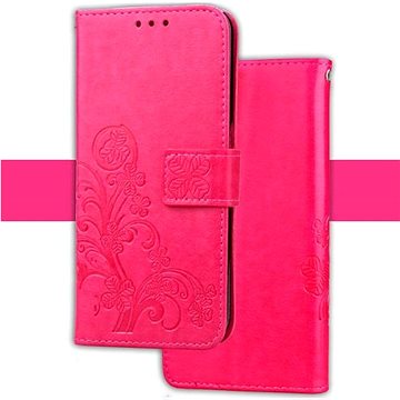 Lewinsky Kožené pouzdro FLOWERS pro Huawei Y7 Prime 2018 - růžové (5442PINK)