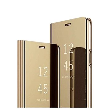 OEM Clear View pouzdro pro Samsung Galaxy A30 A305 - zlaté (RI1304)