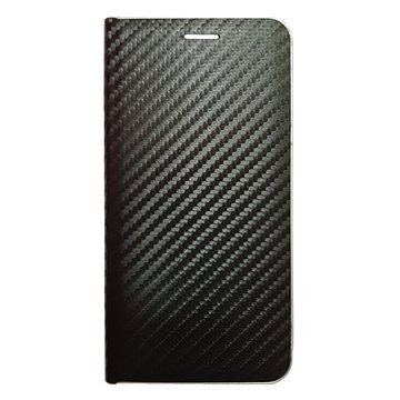 R2Invest Kožené pouzdro CARBON pro Huawei Mate 20 Lite - černé (RI0001)