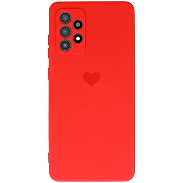 Vennus Valentýnské pouzdro Heart pro Samsung Galaxy A72 4G/5G - červené (TT4368)