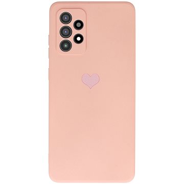 Vennus Valentýnské pouzdro Heart pro Samsung Galaxy A72 4G/5G - růžové (TT4369)