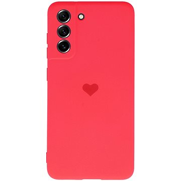 Vennus Valentýnské pouzdro Heart pro Samsung Galaxy S21 FE - červené (TT4370)