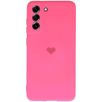 Vennus Valentýnské pouzdro Heart pro Samsung Galaxy S21 FE - fuchsiové (TT4371)