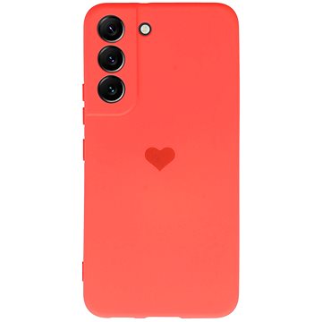 Vennus Valentýnské pouzdro Heart pro Samsung Galaxy S22 - korálové (TT4384)