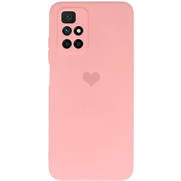 Vennus Valentýnské pouzdro Heart pro Xiaomi Redmi 10 - růžové (TT4390)