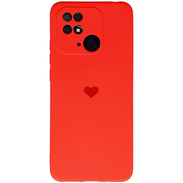 Vennus Valentýnské pouzdro Heart pro Xiaomi Redmi 10C - červené (TT4391)