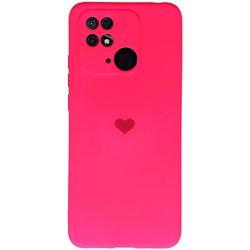Vennus Valentýnské pouzdro Heart pro Xiaomi Redmi 10C - fuchsiové (TT4392)