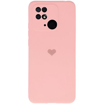 Vennus Valentýnské pouzdro Heart pro Xiaomi Redmi 10C - růžové (TT4394)