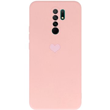 Vennus Valentýnské pouzdro Heart pro Xiaomi Redmi 9 - růžové (TT4396)