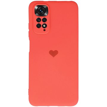 Vennus Valentýnské pouzdro Heart pro Xiaomi Redmi Note 11/ Redmi Note 11S - korálové (TT4405)