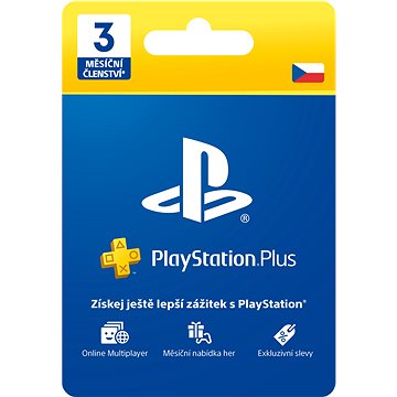 PlayStation Plus 3 měsíční členství - CZ (PS719810742)
