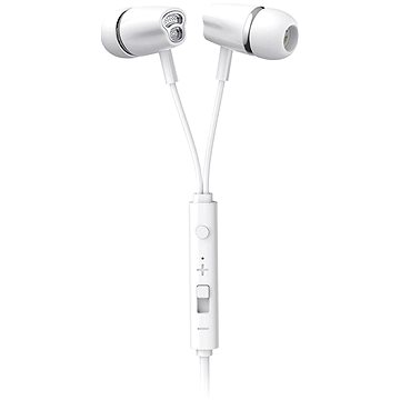 Joyroom In-ear Wired Control slúchadlá do uší 3.5mm, bílé (JOY04571)