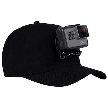 Puluz PU195 kšiltovka s držákem pro sportovní kameru, černá (PUL01139)