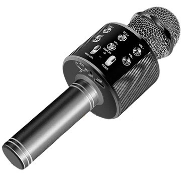MG Bluetooth Karaoke mikrofon s reproduktorem, černý (UNI07255)