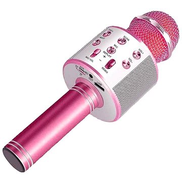MG Bluetooth Karaoke mikrofon s reproduktorem, růžový (UNI68330)