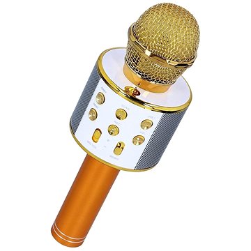 MG Bluetooth Karaoke mikrofon s reproduktorem, zlatý (UNI68572)