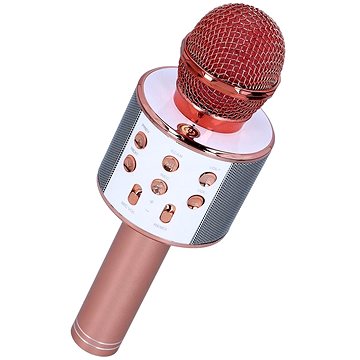 MG Bluetooth Karaoke mikrofon s reproduktorem, růžovozlatý (UNI86443)