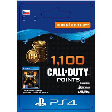 1,100 Call of Duty: Black Ops 4 Points - PS4 CZ Digital