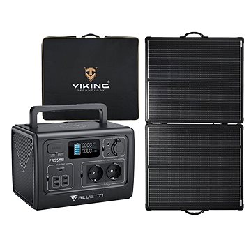 Viking Set bateriový generátor Bluetti EB55 a solární panel Viking LVP200 (EB55LVP200)