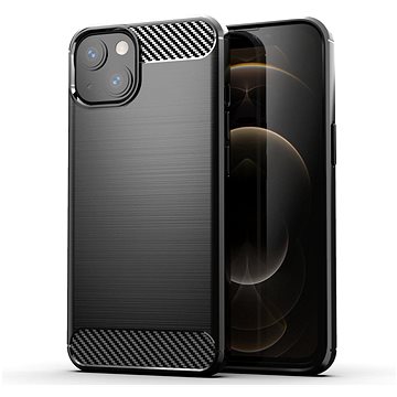 Carbon Case Flexible silikonový kryt na iPhone 13, černý (HUR12523)