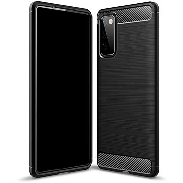 Carbon Case Flexible silikonový kryt na Samsung Galaxy S20 FE 5G, černý (HUR16074)