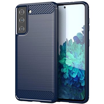 Carbon Case Flexible silikonový kryt na Samsung Galaxy S21 5G, modrý (HUR24789)