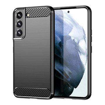 Carbon Case Flexible silikonový kryt na Samsung Galaxy S22 Plus, černý (HUR32064)