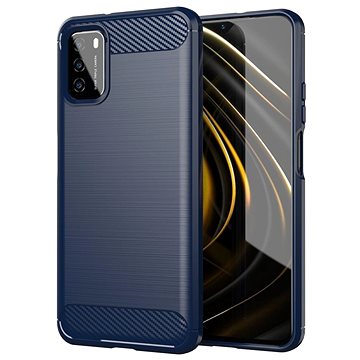 Carbon Case Flexible silikonový kryt na Xiaomi Poco M3 / Redmi 9T, modrý (HUR24598)