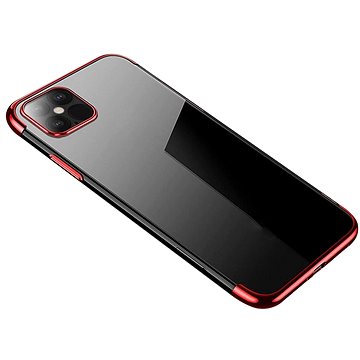 Clear Color silikonový kryt na iPhone 12 Pro Max, červený (HUR10423)