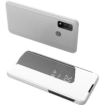 Clear View knížkové pouzdro na Huawei P Smart 2020, stříbrné (HUR04361)