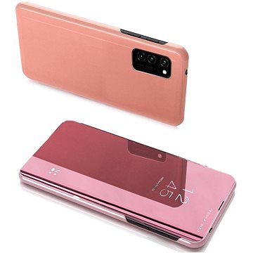 Clear View knížkové pouzdro na Huawei P40 Lite, růžové (HUR99582)