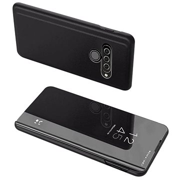 Clear View knížkové pouzdro na LG K50S, černé (HUR93566)